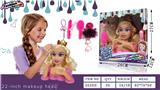 OBL876241 - 28 INCH PRINCESS MAKEUP HEAD