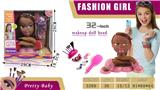 OBL876267 - 32 INCH BEZIASMIN DOLL MAKEUP HEAD
