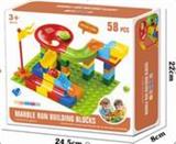 OBL876310 - LARGE PARTICLE BALL TRACK ASSEMBLY BUILDING BLOCKS (58PCS)