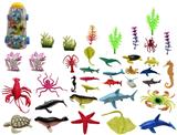 OBL876375 - 3-6寸海洋动物37pcs