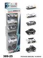 OBL876806 - TAXI POLICE CAR ALLOY CAR 6PCS