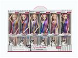 OBL876823 - 11.5 INCH SOLID RAINBOW HAIR BARBIE