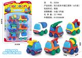 OBL877221 - 回力实色卡通工程车(6只装)
