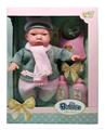 OBL877354 - 12 INCH COTTON BODY WINTER DRESS MALE DOLL MAKES 12 SOUND IC