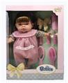 OBL877355 - 12 INCH COTTON BODY WINTER DRESS FEMALE DOLL MAKES 12 SOUND IC