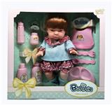 OBL877361 - 12 INCH FULL ENAMEL SHORT HAIR DOLL