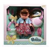 OBL877362 - 12 INCH FULL ENAMEL LONG HAIR GIRL DOLL