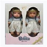 OBL877368 - 12 INCH FULL GLUE WOOL SWEATER HAIR DOLL TWO CLOTHES