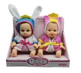OBL877384 - 8-INCH ANIMAL ONE-PIECE PULLOVER 2 SETS OF 4-TONE DOLLS