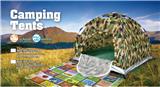 OBL877528 - SELF SHRINKING FOLDING CAMOUFLAGE OUTDOOR TENT WATERPROOF AND PEARL COTTON MAT