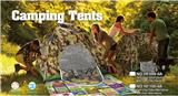 OBL877534 - SELF SHRINKING FOLDING CAMOUFLAGE OUTDOOR TENT WATERPROOF AND PEARL COTTON MAT