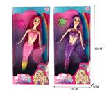 OBL878687 - 11 INCH LIGHT MERMAID BARBIE DOLL / REAL BODY \/ 2 MIXED \/ ELECTRIC PACKAGE