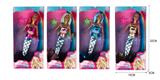 OBL878692 - 11 INCH FASHION BLACK SKIN MERMAID BARBIE DOLL / REAL BODY \/ 4 MIXED
