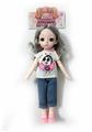 OBL878726 - 12 INCH JOINT FASHION 3D EYE BARBIE DOLL / REAL BODY