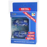 OBL879618 - 合金仿2只警察仿真合金车