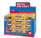 OBL879666 - SIX ENGINEERING ALLOY CARS AND ONE ALLOY AIRCRAFT (48PCS)