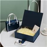 OBL880204 - BLUE WHITE-SIDED SUITCASE - SMALL