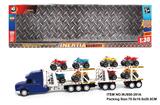 OBL880452 - INERTIAL TRACTOR-TRAILER TOWS 8 BEACH BIKES