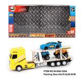 OBL880466 - INERTIA CAR TOWING 2 PICKUP CARS AND 1 RACING CAR