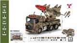 OBL880597 - 1: 12DIY DISASSEMBLY AND ASSEMBLY COMPATIBLE LEGO BUILDING BLOCK INERTIAL MISSILE VEHICLE MODEL MILITARY VEHICLE (4-KEY ACOUSTO-OPTIC)