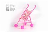 OBL881022 - PLASTIC BABY STROLLER PLUM