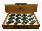 OBL881407 - SLIDING ALLOY MILITARY VEHICLE (4 MODELS)