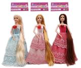 OBL881511 - THE NEW HIGH-END 11.5-INCH SOLID LONG-HAIRED JOINT PRINCESS DRESS BARBIE