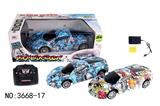 OBL881727 - 4-WAY REMOTE CONTROL GRAFFITI FERRARI RACING CAR