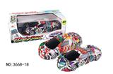 OBL881728 - 4-WAY REMOTE CONTROL GRAFFITI BUGATTI RACING CAR