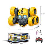 OBL882212 - TRANSFORMERS STUNT TWIST ARM SIX WHEELED VEHICLE (WITH LIGHTS BUT NO MUSIC) YELLOW