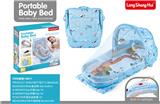 OBL882230 - CRIB IN BED FULL SURROUND EXTENDED VERSION AND HANGING PARTS AND MOSQUITO NET WITH LIGHTING AND MUSIC