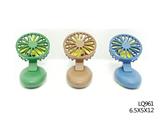 OBL882416 - Coffee brown treasure blue forest green clip fan