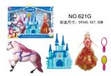 OBL882791 - JUN RED HORSE CASTLE PRINCESS BARDOT COMBS HER GLASSES