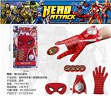 OBL884907 - SPIDER MAN MASK AND GLOVES