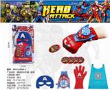 OBL884914 - CAPTAIN USA MASK LAUNCHER GLOVE CAPE