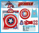 OBL884925 - CAPTAIN AMERICA, LIGHT VOICE, SHIELD LAUNCHER, GLOVES, CLOAK.