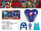 OBL884983 - CAPTAIN OF AMERICA, LIGHTING, MASK, LIGHT, VOICE, BREASTPLATE, LIGHT, DOLL, CLOAK.