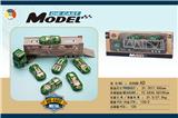 OBL885481 - ALLOY FARMER SERIES DOUBLE DECK TRANSPORT VEHICLE WITH 2 ALLOY VEHICLES