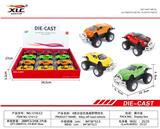 OBL885810 - FOUR ALLOY SIMULATION OFF-ROAD ALLOY FIRE ENGINES (12PCS)