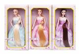 OBL886433 - 11.5 9-JOINT LONG HAIR DOLL 1 STYLE, 3 COLORS