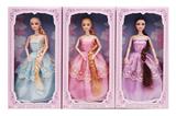 OBL886448 - 11.5 9-JOINT LONG HAIR DOLL 1 STYLE, 3 COLORS