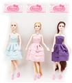 OBL886466 - 11.5 11 JOINT LONG HAIR DOLL 1 STYLE, 3 COLORS