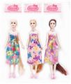 OBL886473 - 11.5 11 JOINT LONG HAIR DOLL 1 STYLE, 3 COLORS