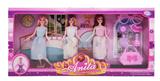 OBL886481 - THREE 11.5-INCH 11 JOINT DOLLS AND ACCESSORIES