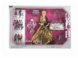 OBL886834 - 11 JOINT 11.5 INCH SOLID LONG HAIR DRESS FASHION BARBIE