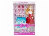OBL886844 - 11.5-INCH BARBIE 9-JOINT HOUSE KITCHEN CHAIR