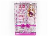 OBL886845 - 11.5-INCH BARBIE 9-JOINT COMPUTER DESK KITCHEN CHAIR