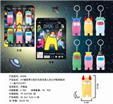 OBL887250 - 4寸搪胶带七彩灯光音乐狼人杀公仔