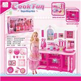 OBL888244 - KITCHEN SERIES AND MATCHING AND BARBIE BARBIE COLOR LIGHTING SOUND