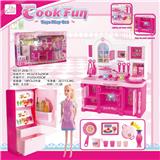 OBL888252 - KITCHEN SERIES AND MATCHING AND KITCHEN BARBIE AND REFRIGERATOR BARBIE COLOR LIGHTING SOUND